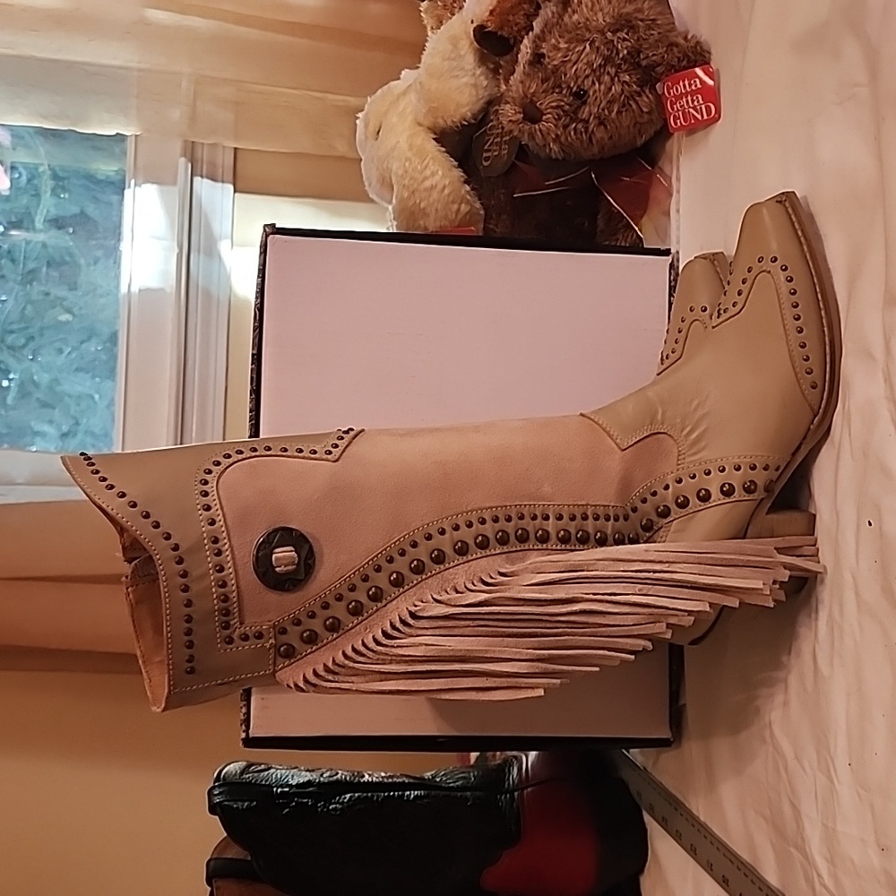 Dingo Fringe Cowboy Boots